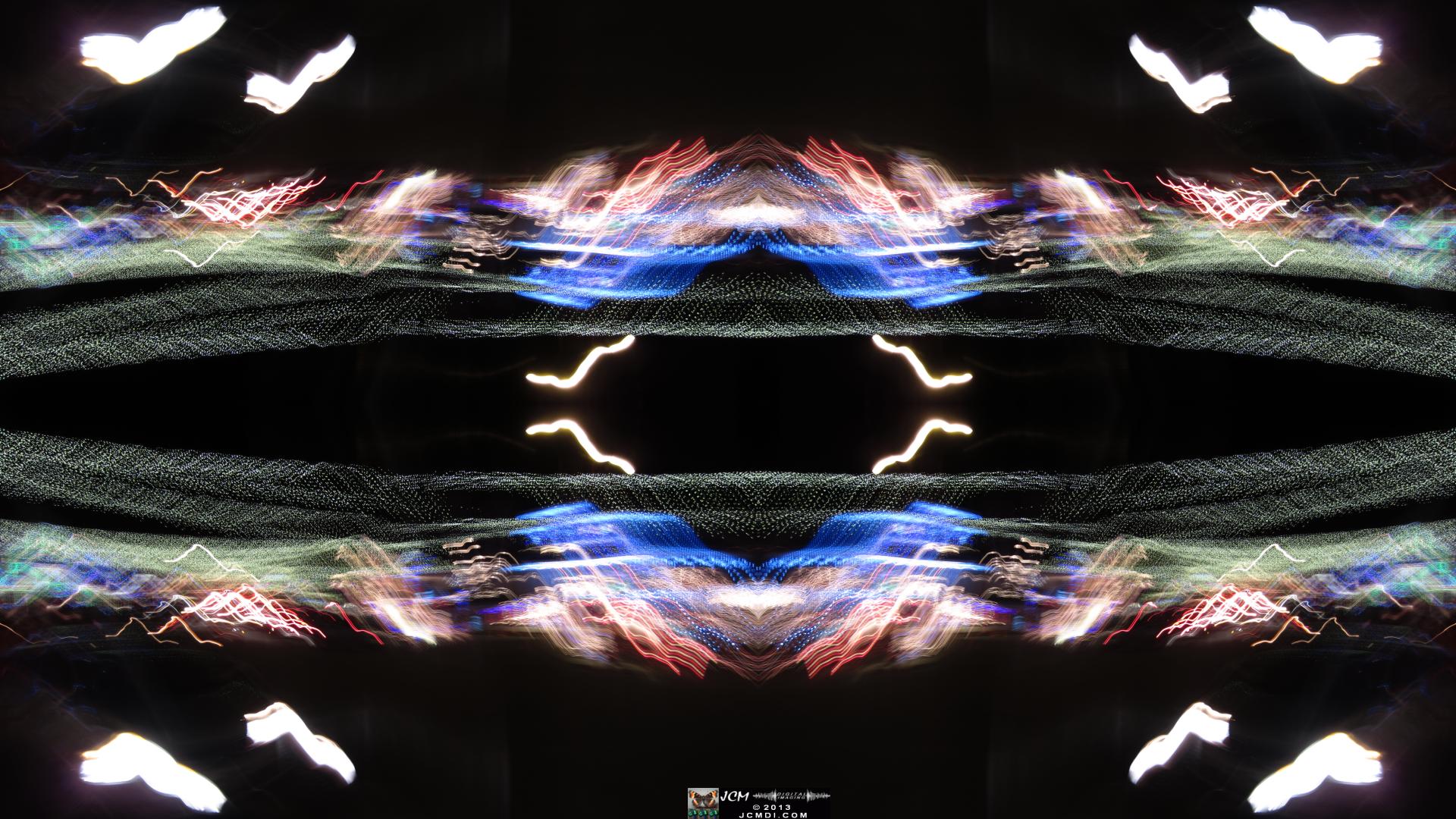 Wakefield Holiday Lightshow 2013 Quadroscopic long exposure artwork